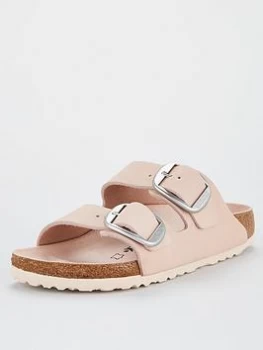 Image of Birkenstock Arizona Double Strap Big Buckle Flat Sandals - Light Rose