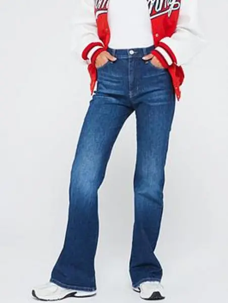Image of Tommy Jeans Sylvia High Waist Flare Jean - Blue