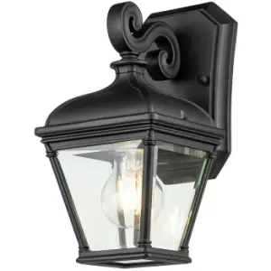 Image of Elstead Bayview Outdoor Wall Lantern Black, IP44