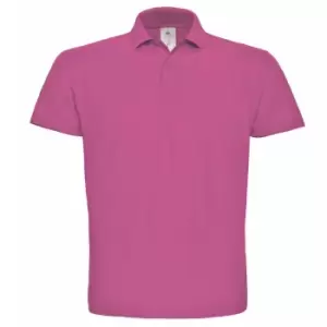Image of B&C ID.001 Mens Short Sleeve Polo Shirt (2XL) (Fuchsia)