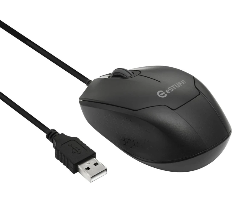 Image of eSTUFF GLB213002 mouse Office Ambidextrous USB Type-A Optical 1200 DPI
