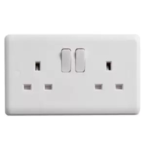 Image of Vimark Curve 13A Double Socket - VC1209S - 241465