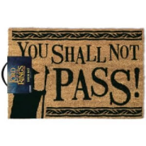 Image of The Lord of the Rings You Shall Not Pass Doormat