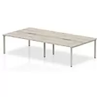 Image of dynamic Computer Desk Evolve Plus B4P14GRYS Grey Oak 2800 mm x 1600 mm x 730 mm