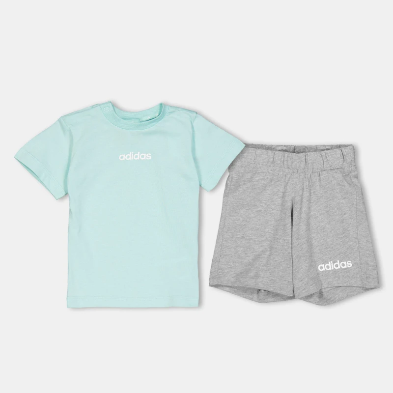 Image of adidas Essentials Tee-Short Set Baby Mint/White Lin unisex 3-6 Months