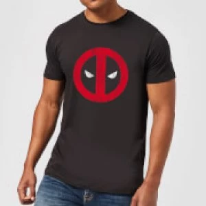 Image of Marvel Deadpool Cracked Logo T-Shirt - Black - XL