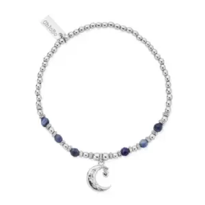 Image of ChloBo Silver Love by the Moon Sodalite Bracelet