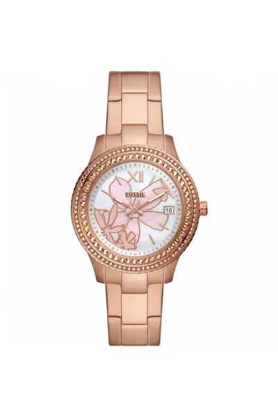 Image of Fossil Stella Stainless Steel Fashion Analogue Quartz Watch - Es5192 Multi