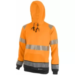Image of Beeswift - HIVIS TWO TONE HOODY OR/BLK 3XL - Orange / Black - Orange / Black