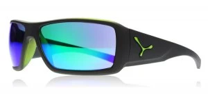 Image of Cebe Utopy Sunglasses Matte Black / Green CBUTOPY4 65mm