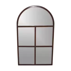 Image of Ivyline Archway Outdoor Mirror Natural Rust