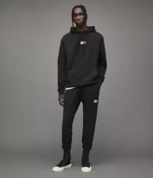 Image of AllSaints Mens Refract Cuffed Slim Sweatpants, Jet Black, Size: M