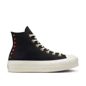 Image of Chuck Taylor Lift Hi Valentines Day Canvas High Top Trainers