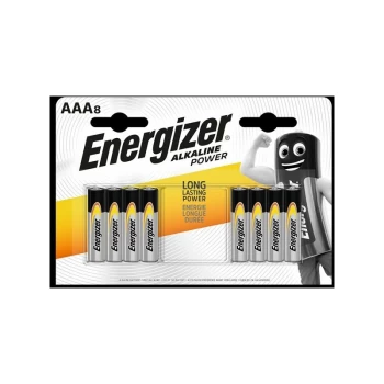 Image of Alkaline Power Batteries AAA Pack 8 - S9338 - Energizer