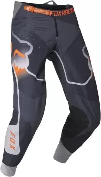 Image of FOX 360 Vizen Motocross Pants, grey-orange, Size 30, grey-orange, Size 30