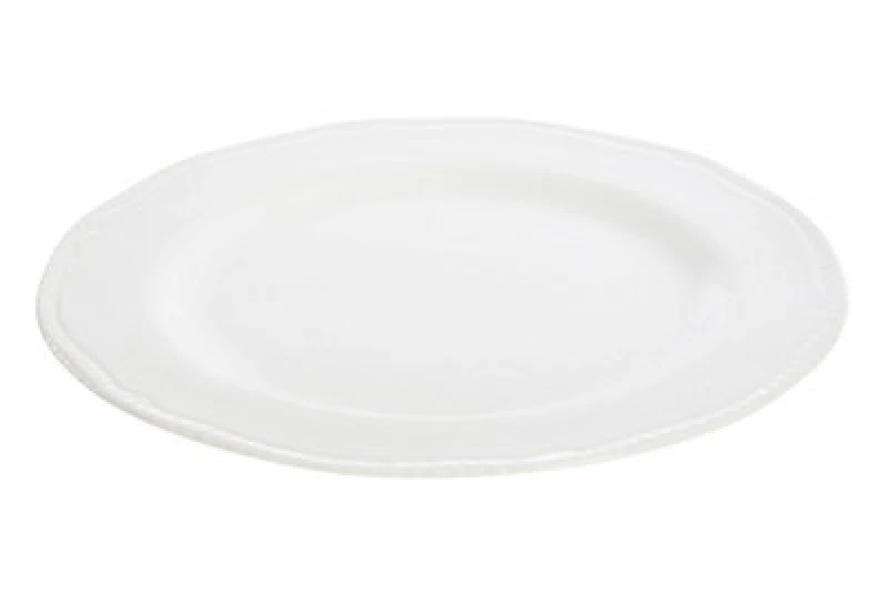 Image of Premier Housewares Quinn Large Embossed White Plate White