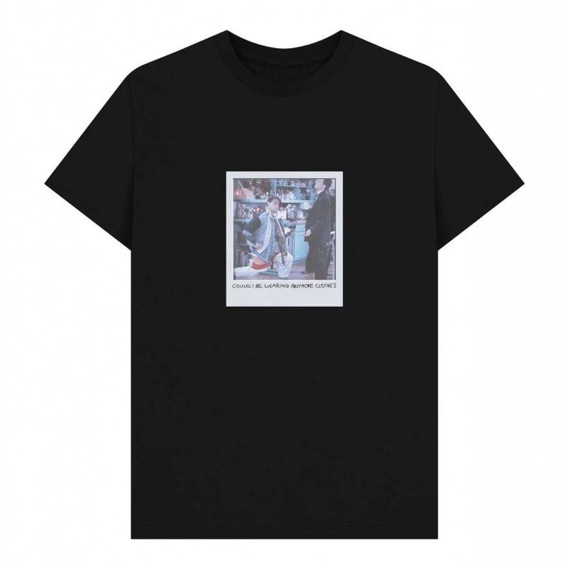 Image of Friends Friends Men Could I Be Wearing Anymore Clothes T-Shirt in Black Size: Small Black S Male 5063806855989