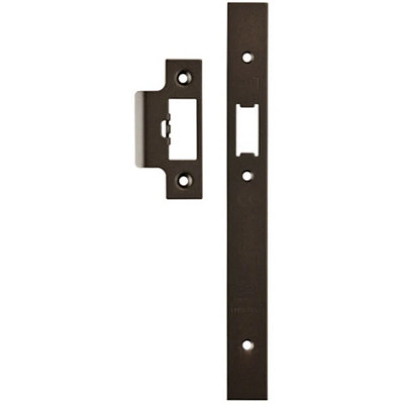 Image of Loops Forend Strike & Fixing Pack Suitable for DIN Security Latch Matt Bronze Multi