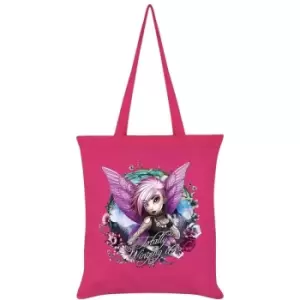 Image of Hexxie Totally Winging It Violet Tote Bag (One Size) (Pink) - Pink
