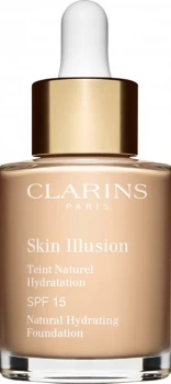 Image of Clarins Skin Illusion Natural Hydrating Foundation SPF15 30ml 103 - Ivory