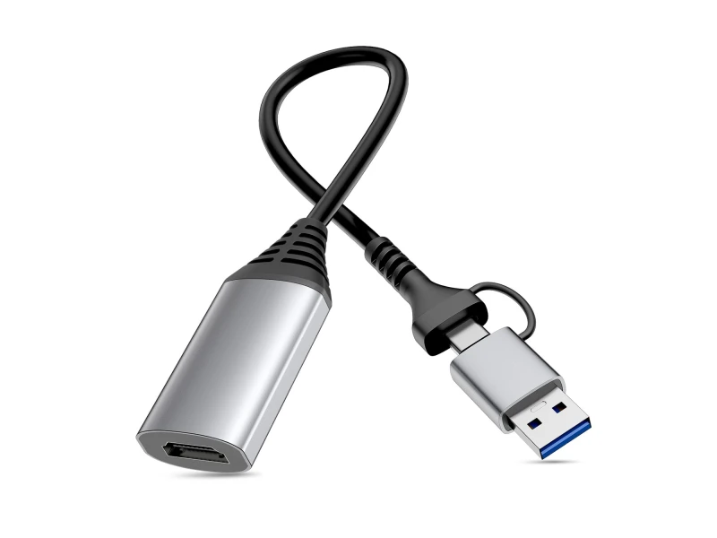 Image of Equip USB to HDMI Adapter (USB-C + A). 1080P HD