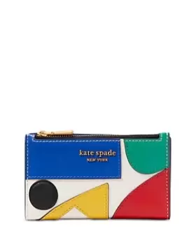 Image of kate spade new york Gallery Small Slim Saffiano Leather Bifold Wallet