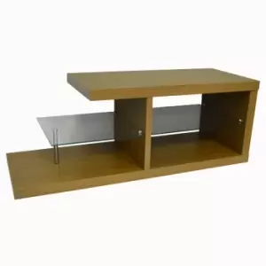 Image of Techstyle Halo Chunky TV Stand / Entertainment Unit / Coffee Table Oak