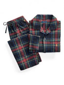 Image of Polo Ralph Lauren Flannel Sleepwear Lounge Set - Multi