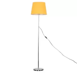 Image of Charlie Modern Stem Silver Floor Lamp