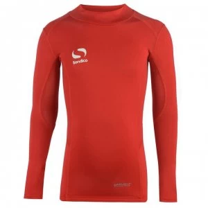 Image of Sondico Mock Neck Baselayer Juniors - Red
