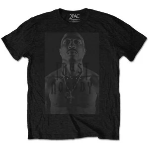 Image of Tupac - Trust no one Unisex Medium T-Shirt - Black