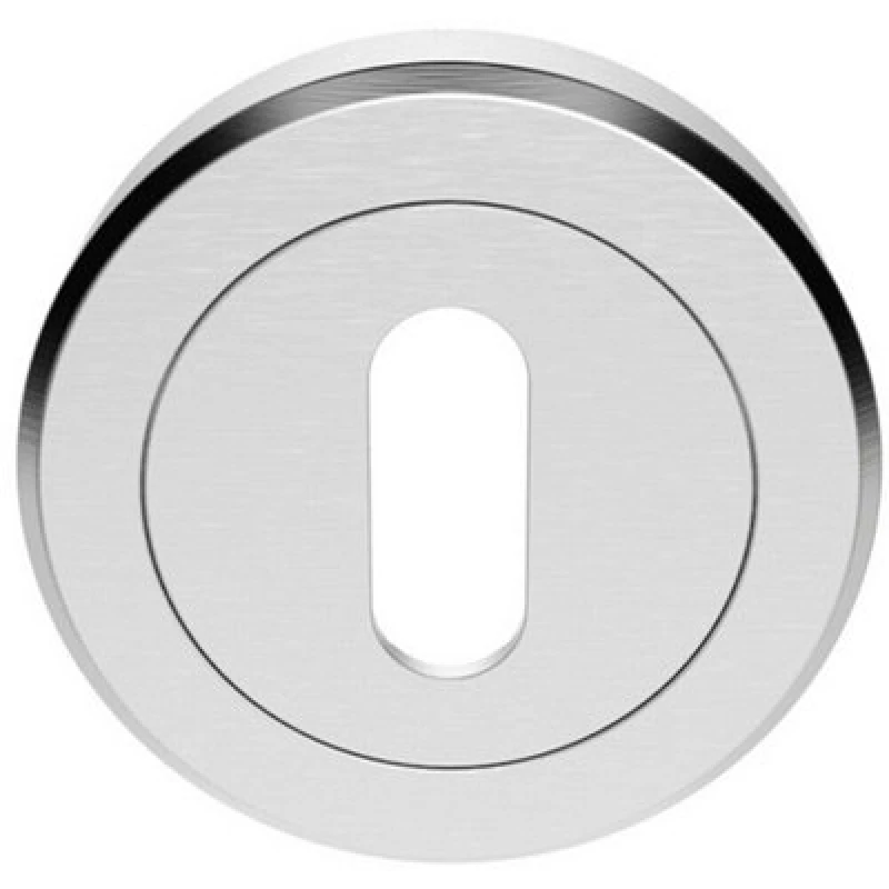 Image of Loops 51mm Lock Profile Escutcheon Chamfered Edge Concealed Fix Satin Chrome Multi unisex