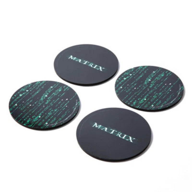 Image of Zavvi The Matrix Glitch Corkbacked Coaster Set