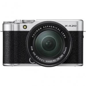 Image of Fujifilm X-A20 + XC 15-45mm f/3.5-5.6 OIS PZ lens Silver/Silver