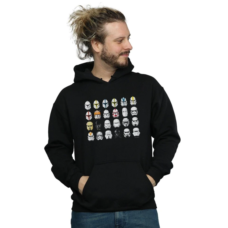Image of Star Wars Star Wars Men Trooper Helmets Hoodie in Black Size: Small Black S Male 5059276895174
