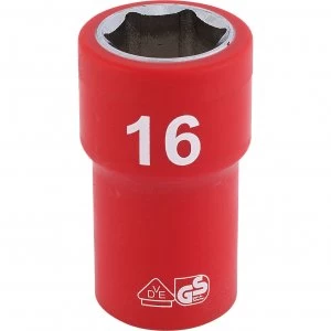 Image of Draper 3/8" Drive VDE Fully Insulated Hexagon Socket Metric 3/8" 16mm