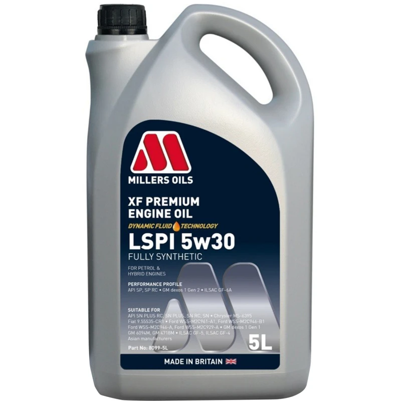 Image of MILLERS OILS 8099-5 Engine oil Capacity: 5l, 5W-30, Full Synthetic Oil Engine Oil (1862)