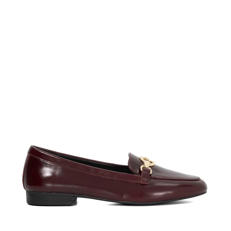 Image of Dune London Womens Gladia Loafers Burgundy Lthr female 3 (36)