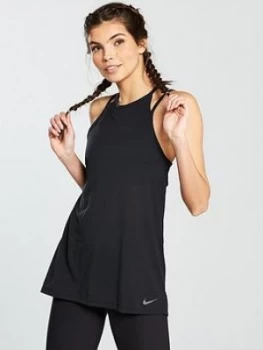 Image of Nike Training 2 In 1 Tank Top Black Size M Women