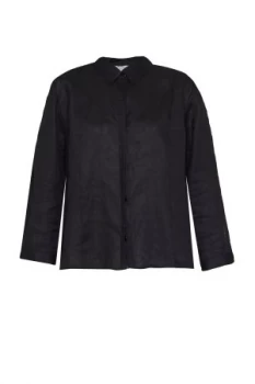 Image of Great Plains Lagos Linen Shirt Black