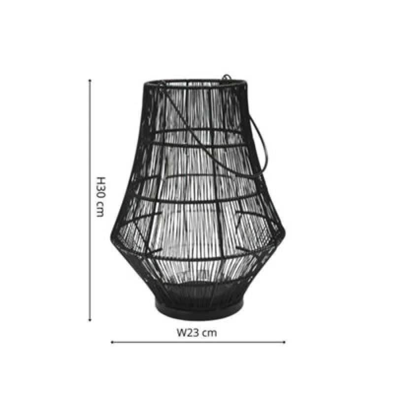 Image of Ivyline Portofino Curve Wirework Lantern H30Cm W23Cm