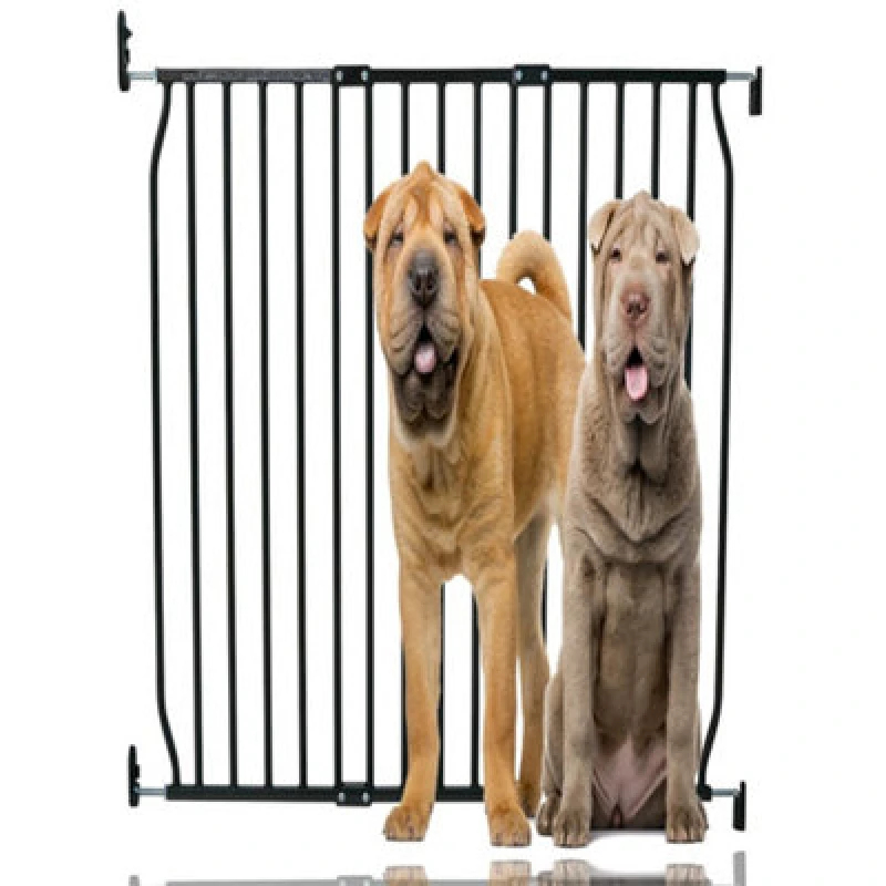Image of Bettacare Extra Tall Eco Screw Fit Pet Gate, Black, 100Cm - 110Cm, Extra Tall Gate 100Cm In Height, Screw Fitted Dog Gate
