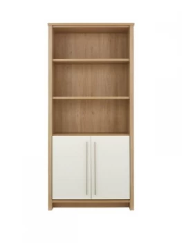 Image of Consort Suri Ready Assembled Bookcase With 2 Door Cupboard