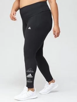 Image of Adidas Plus Stacked Tight - Black