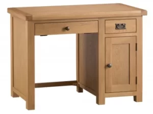 Image of Kenmore Waverley Oak 1 Door 2 Drawer Desk Flat Packed