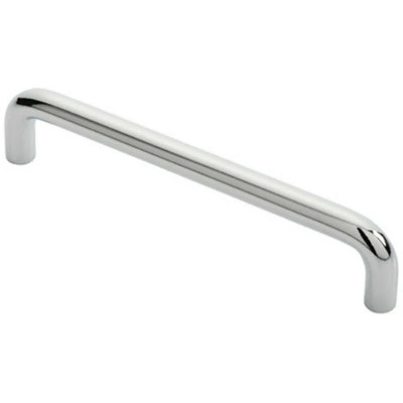 Image of Loops Round D Bar Cabinet Pull Handle 138 x 10mm 128mm Fixing Centres Chrome Multi unisex