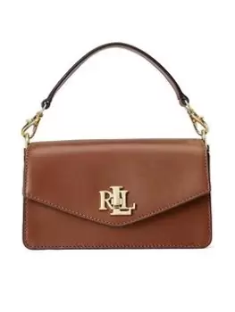 Image of Lauren by Ralph Lauren Turn Lock Flap Crossbody-medium, Tan, Women