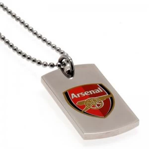 Image of Arsenal FC Stainless Steel Coloured Dog Tag