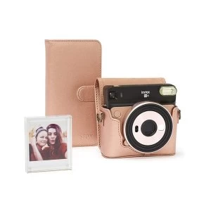 Image of Fujifilm Instax SQ6 Accessory Kit - Case, Album & Photo Frame - Blush Gold