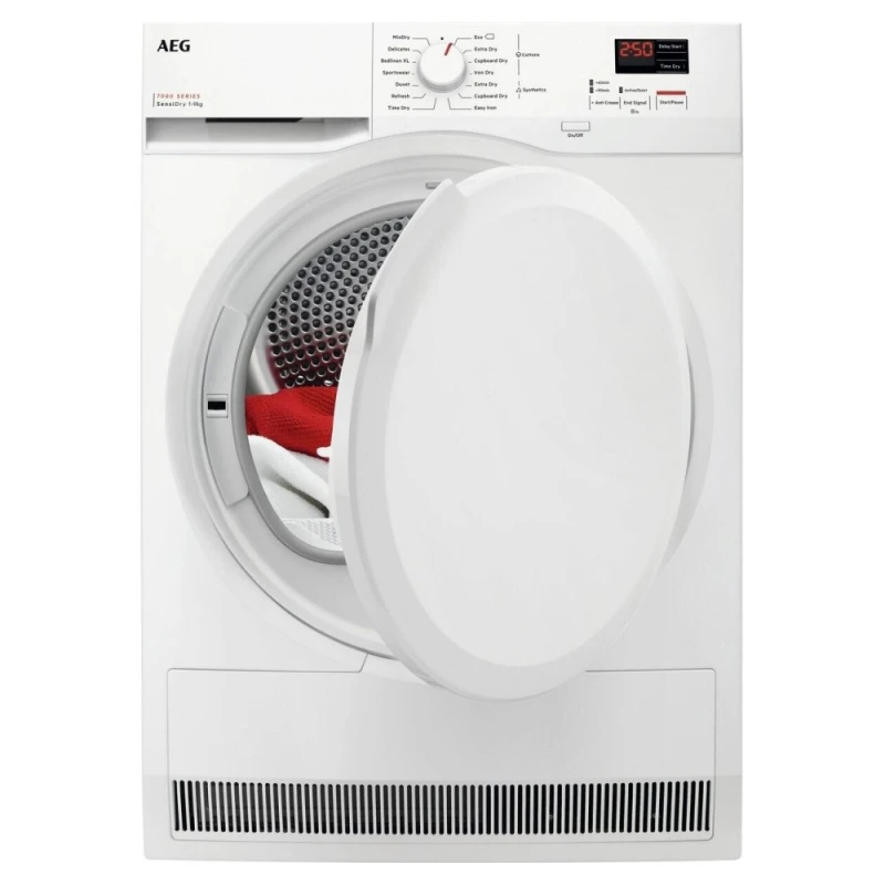 Image of AEG 7000 SENSIDRY TR709G0Z 7Kg Heat Pump Tumble Dryer - White - A+++ Rated